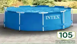 Supermercados Dani Intex - piselina metal frame con depuradora oferta