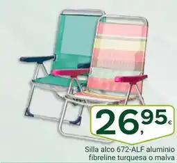 Supermercados Dani Alco - silla 672-alf aluminio fibreline turquesa o malva oferta