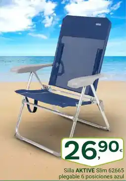 Supermercados Dani Silla slim 62665 plegable 6 posiciones azul oferta