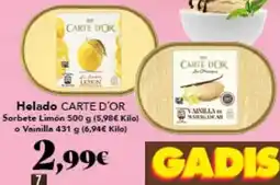 Gadis Carte d'or - helado oferta