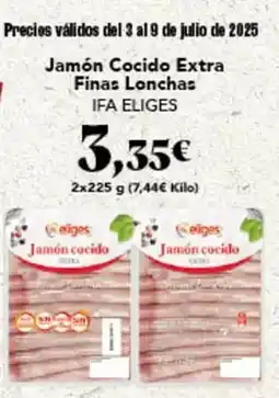 Gadis Eliges - jamon cocido extra finas lonchas oferta