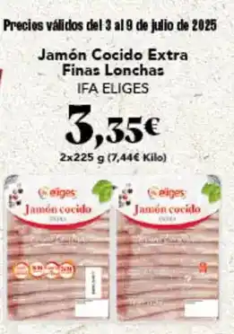 Gadis Eliges - jamon cocido extra finas lonchas oferta