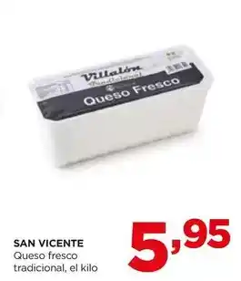 Alimerka San vicente - queso fresco tradicional oferta