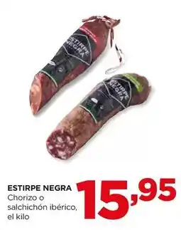 Alimerka Estirpe negra - chorizo o salchichon iberico oferta