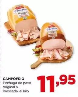 Alimerka Campofrío - pechuga de pavo original o braseada oferta