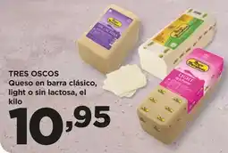 Alimerka Tres oscos - queso en barra clasico, light o sin lactosa oferta