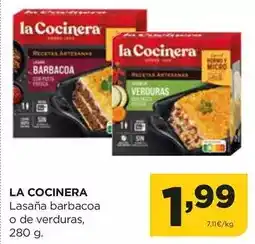 Alimerka La cocinera - lasana barbacoa o de verduras oferta