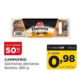 Alimerka Campofrío - salchichas alemanas baviera oferta
