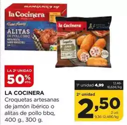 Alimerka La cocinera - croquetas artesanas de jamon iberico o alitas de pollo bbq oferta