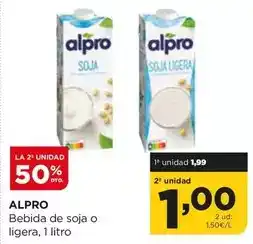 Alimerka Alpro - bebida de soja o ligera oferta