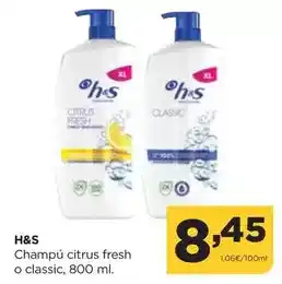 Alimerka H&s - champu citrus fresh o classic oferta