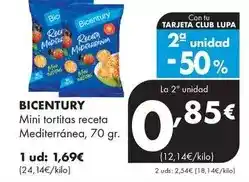 Supermercados Lupa Bicentury - mini tortitas receta mediterranea oferta