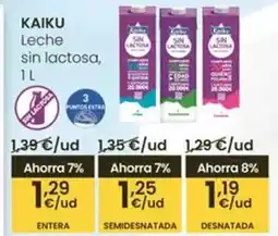 Eroski Kaiku - leche sin lactosa oferta