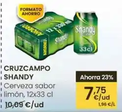 Eroski Cruzcampo - cerveza sabor limon oferta