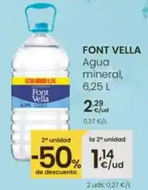 Eroski Font vella - agua mineral oferta