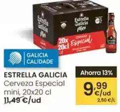 Eroski Estrella galicia - cerveza especial mini oferta