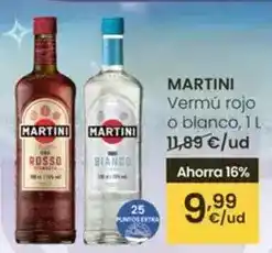 Eroski Martini - vermú rojo o blanco oferta