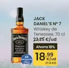 Eroski Jack daniel's - no 7 whiskey de tenessee oferta