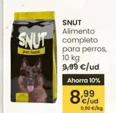 Eroski Snut - alimento completo para perros oferta