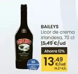 Eroski Baileys - licor de crema irlandesa oferta