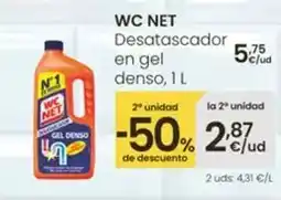 Eroski Wc net - desatascador en gel denso oferta