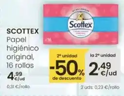 Eroski Scottex - papel higienico original oferta