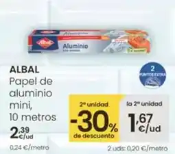 Eroski Albal - papel de aluminio mini oferta