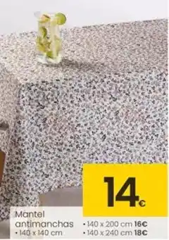 Eroski Mantel antimanchas oferta