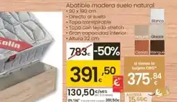 Eroski Pikolin - abatible madera suelo natural oferta