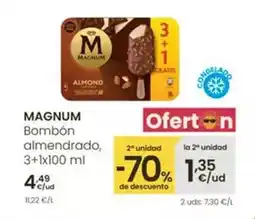 Eroski Magnum - bombon almendrado oferta