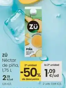 Eroski Zu - nectar de pina oferta