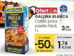 Eroski Gallina blanca - caldo para paella facil oferta