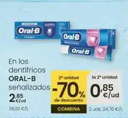 Eroski Oral b - en los dentifricos senalizados oferta