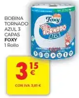 CashDiplo Foxy - bobina tornado azul 3 capas oferta