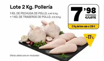 AhorraMas Lote 2kg. Pollería oferta