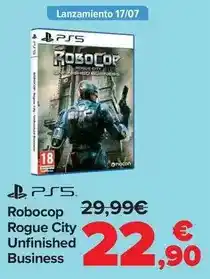 Carrefour Robocop rogue city unfinished business oferta