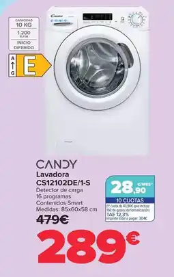 Carrefour Candy - lavadora cs12102de/1-s oferta