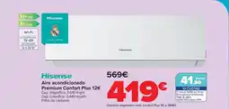 Carrefour Hisense - aire acondicionado premium confort plus 12k oferta
