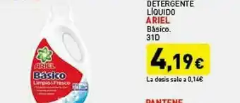Hiperber Detergente Liquido Ariel oferta