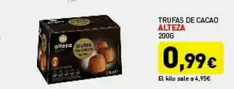 Hiperber Trufas De Cacao Alteza oferta
