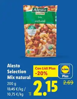 Lidl ALESTO Selection Mix natural oferta