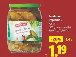 Lidl FRESHONA Pepinillos oferta
