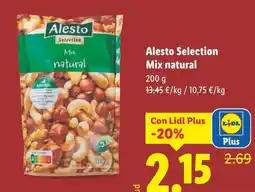 Lidl ALESTO Selection Mix natural oferta