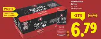 Lidl ESTRELLA GALICIA Cerveza oferta
