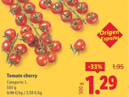 Lidl Tomate cherry oferta