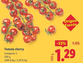 Lidl Tomate cherry oferta