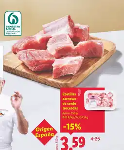 Lidl Costillas carnosas de cerdo troceadas oferta