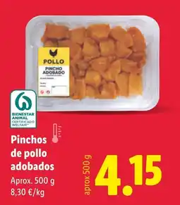 Lidl Pinchos de pollo adobados oferta