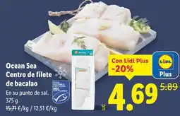Lidl Ocean Sea Centro de filete de bacalao oferta