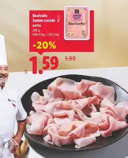 Lidl REALVALLE Jamón cocido extra oferta